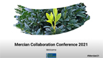 Welcome slide with title of Collaboration's 2021 conference