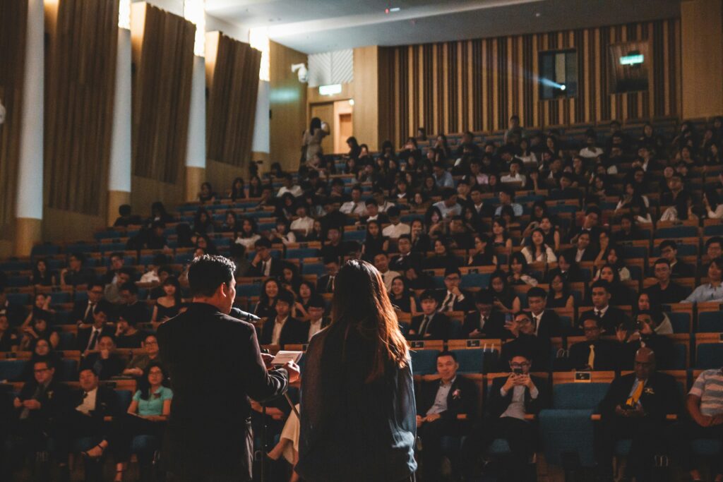 Image of attendees at a conference